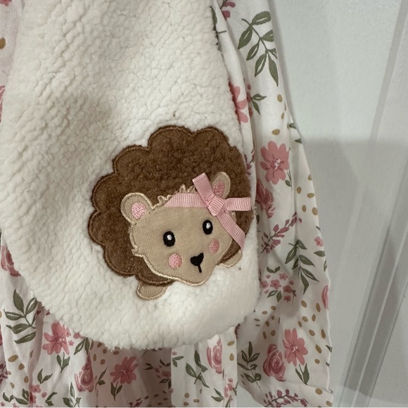 NWT Toddler 4T 3-piece floral shirt/pink pants/hedgehog vest - Picture 4 of 7